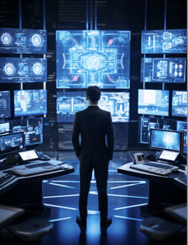Complex cybersecurity dashboard