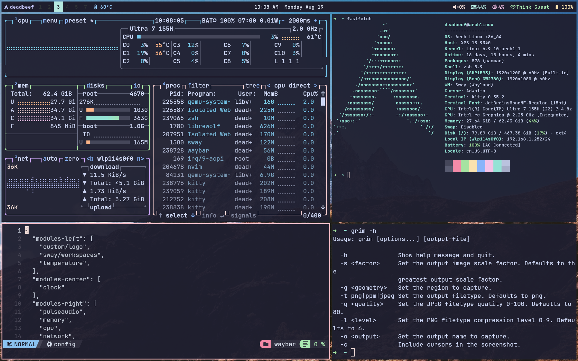 Archlinux Dotfiles for Ethical Hackers