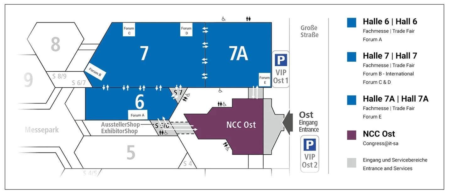 IT-SA 2022 Nürnberg - Floor Plan